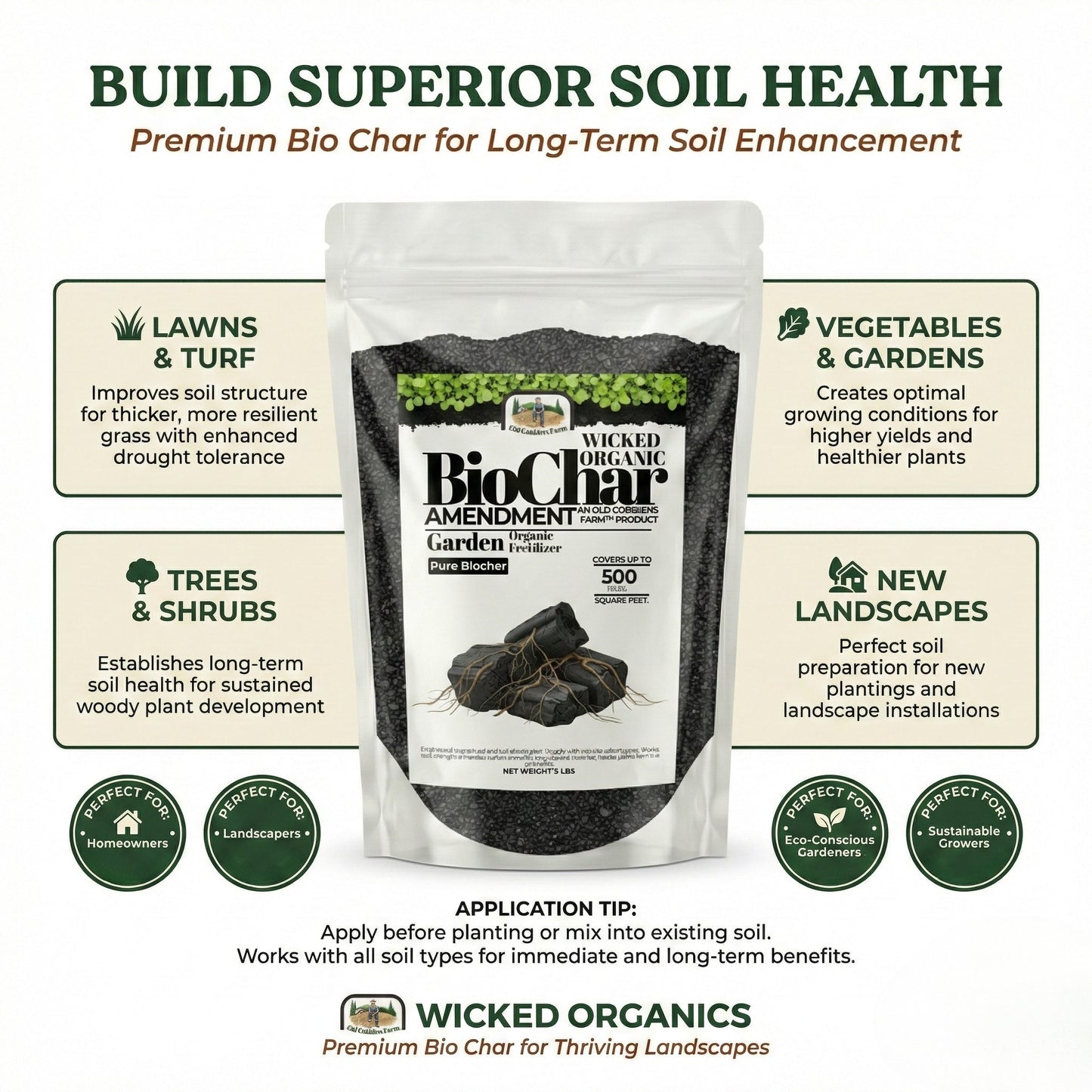 Wicked Organics Bio Char Fertilizer
