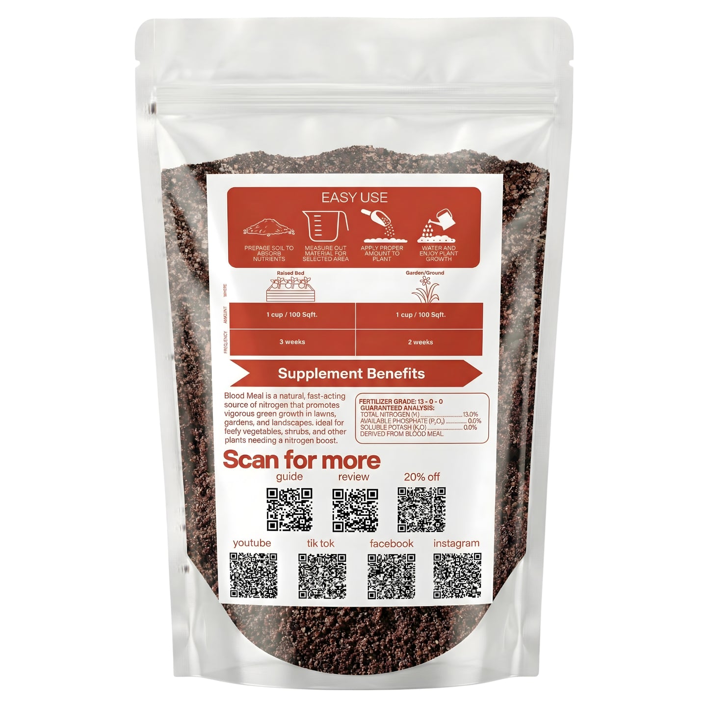 Wicked Organics Blood Meal Fertilizer