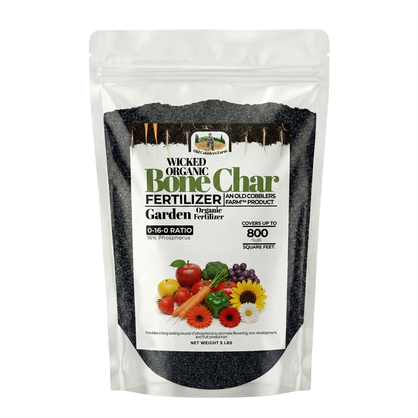 Wicked Organics Bone Char Fertilizer