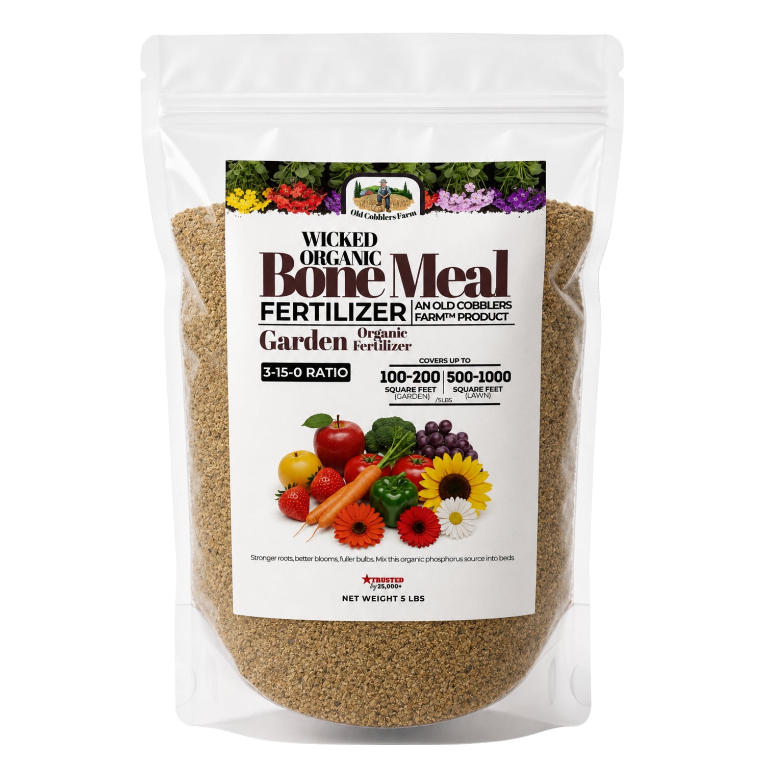 Wicked Organics Bone Meal Fertilizer - Old Cobblers Farm