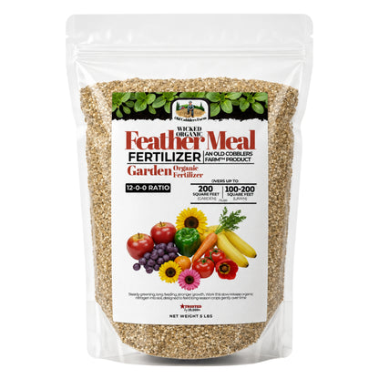 Wicked Organics Feather Meal Fertilizer - Old Cobblers Farm