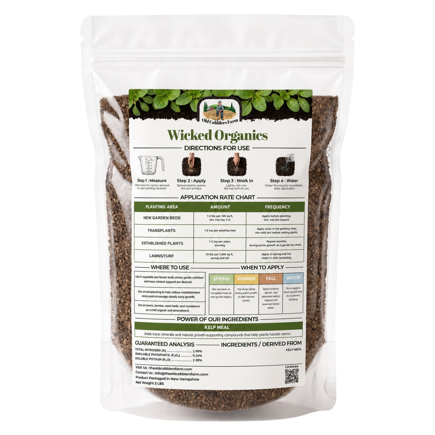 Wicked Organics Kelp Meal Fertilizer