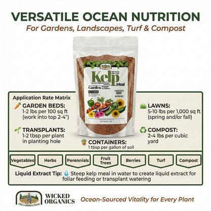 Wicked Organics Kelp Meal Fertilizer