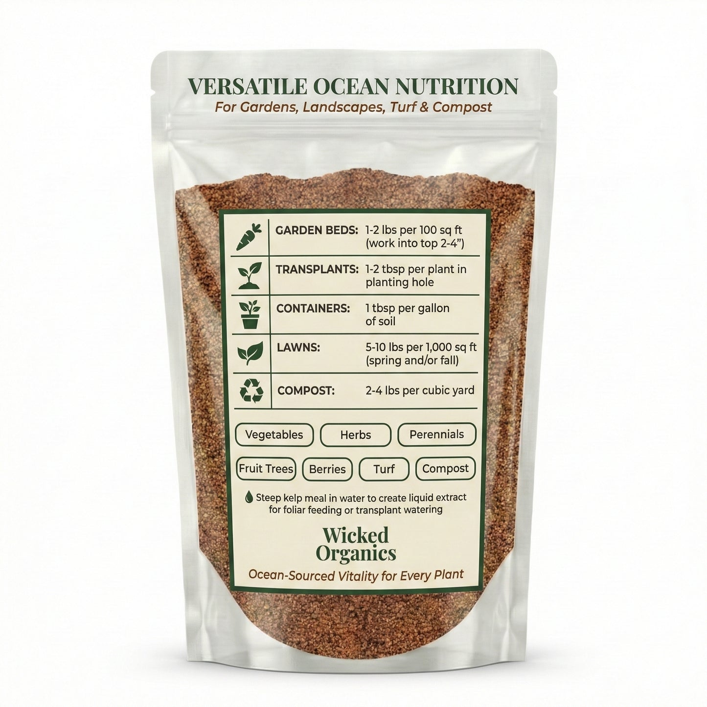 Wicked Organics Kelp Meal Fertilizer