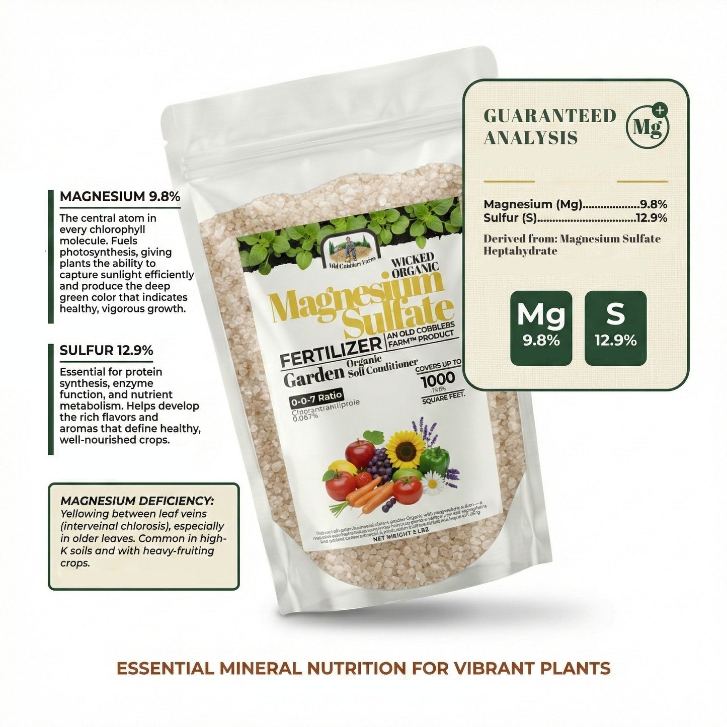 Wicked Organics Magnesium Sulfate Fertilizer