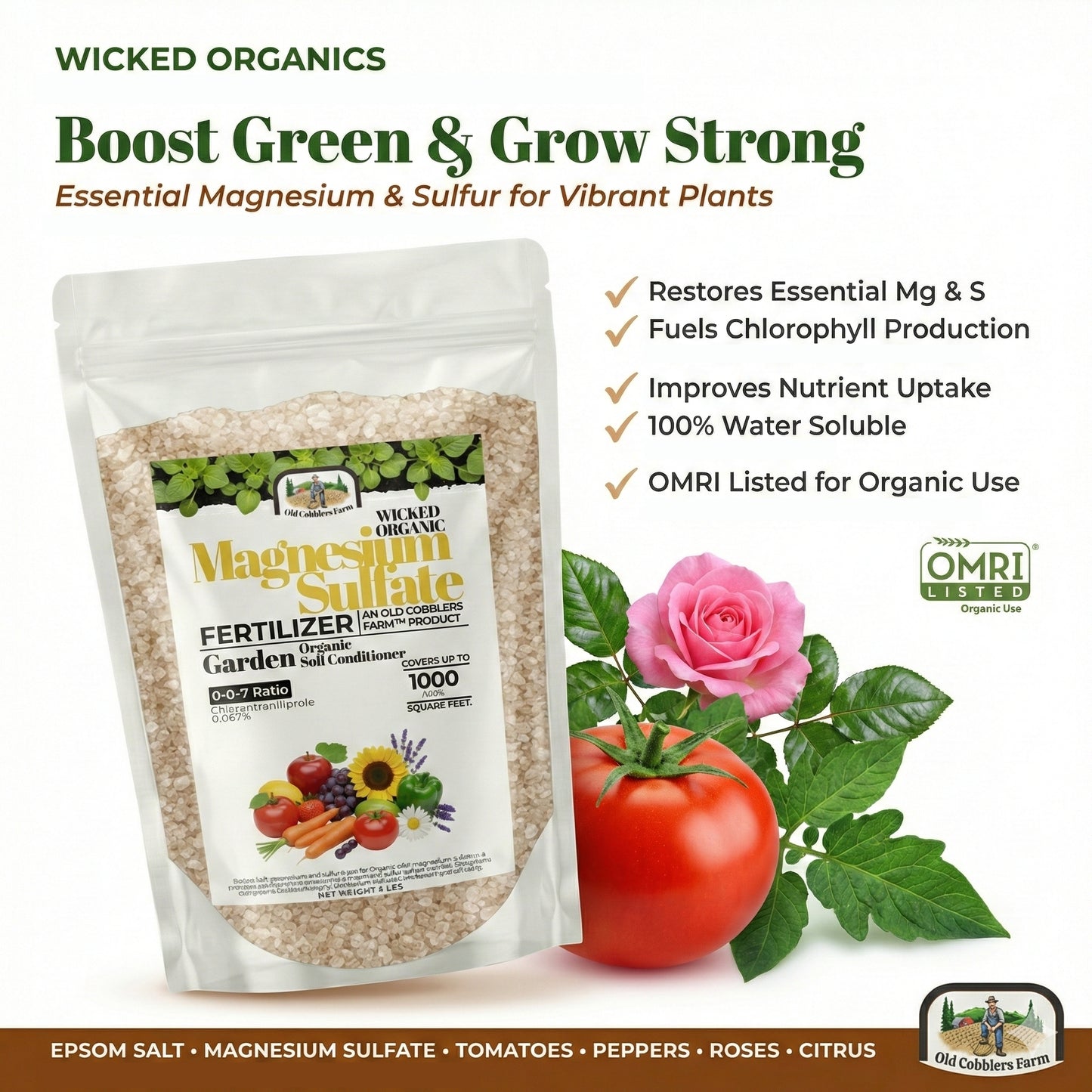 Wicked Organics Magnesium Sulfate Fertilizer