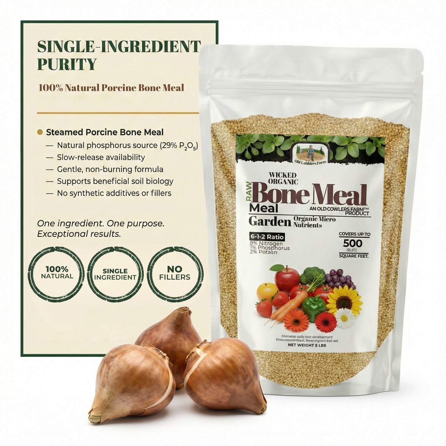 Wicked Organics Bone Meal Fertilizer