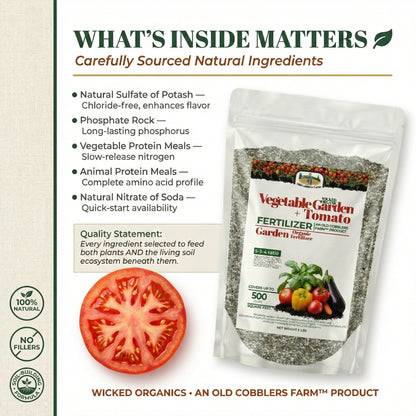 Wicked Organics Garden and Tomato Fertilizer