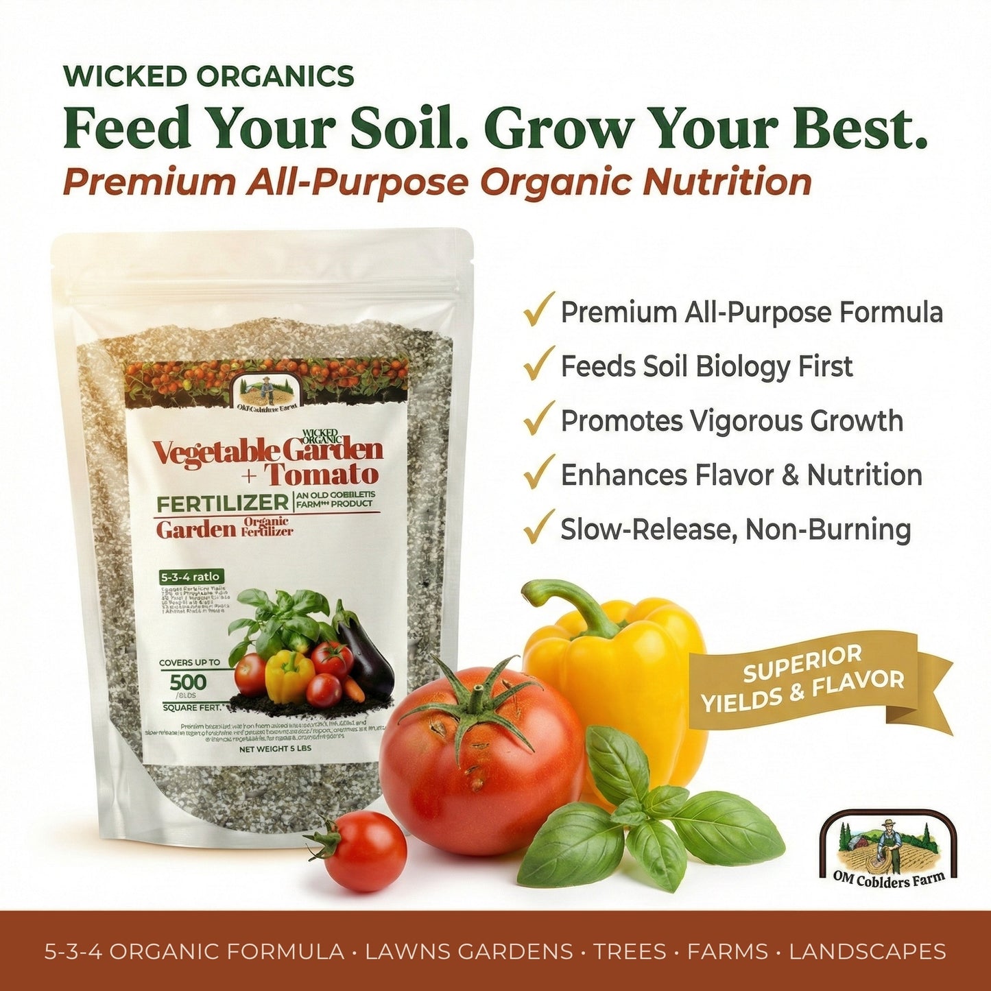 Wicked Organics Garden and Tomato Fertilizer