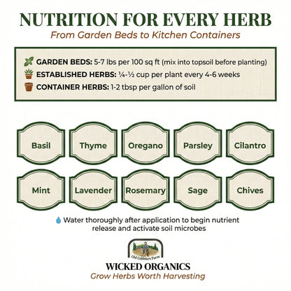 Wicked Organics Herb Fertilizer