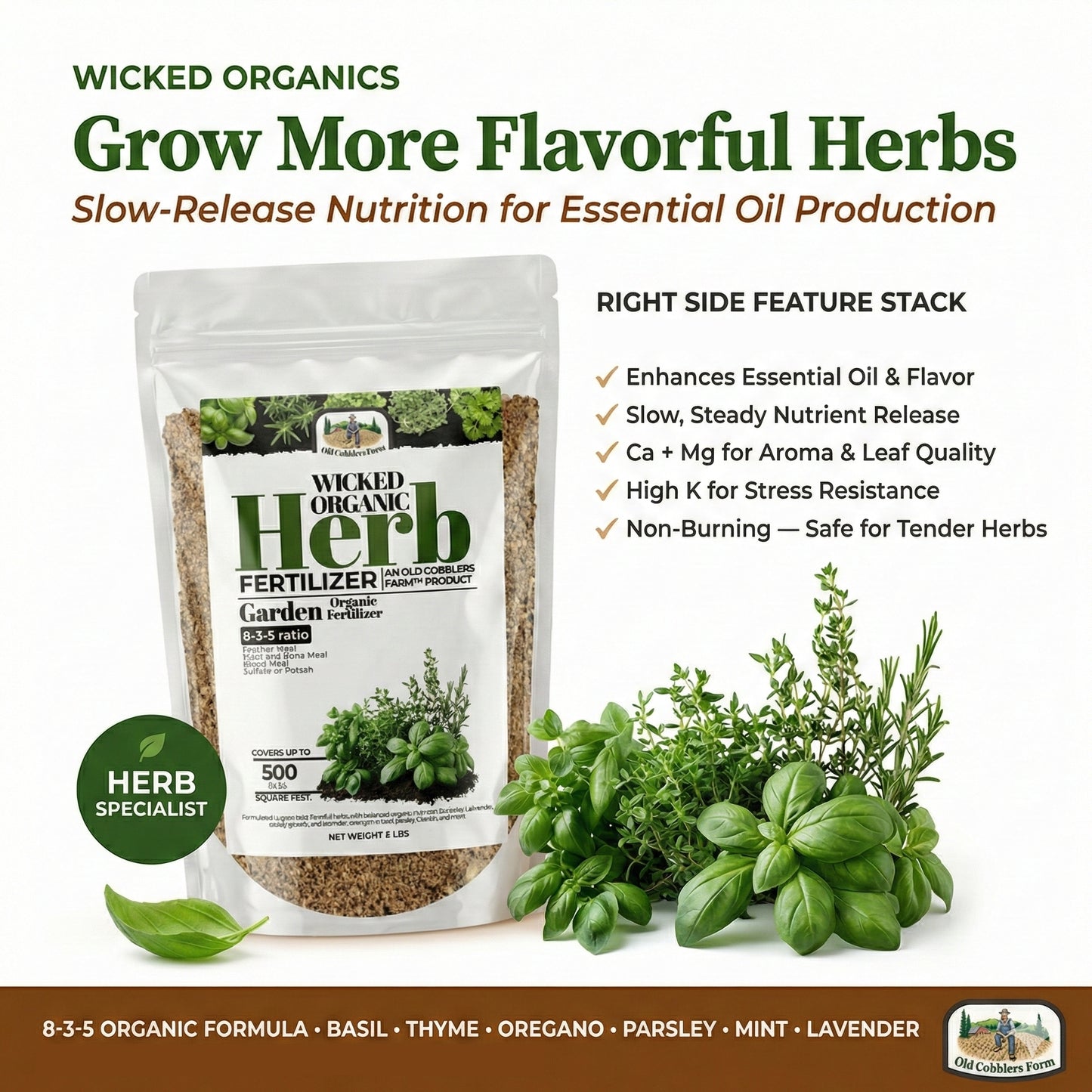 Wicked Organics Herb Fertilizer