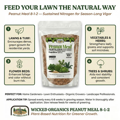 Wicked Organics Peanut Meal (Org.) 8-1-2 Fertilizer