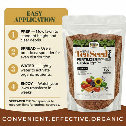 Wicked Organics Tea Seed Meal Fertilizer