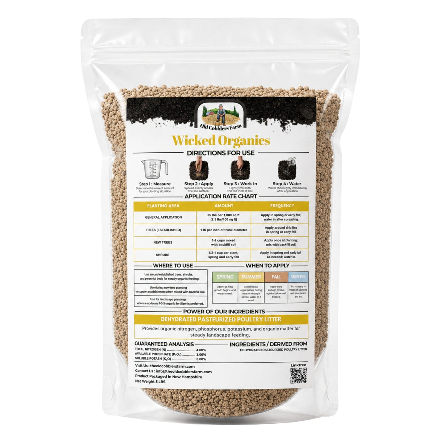 Wicked Organics 4-3-3 Fertilizer