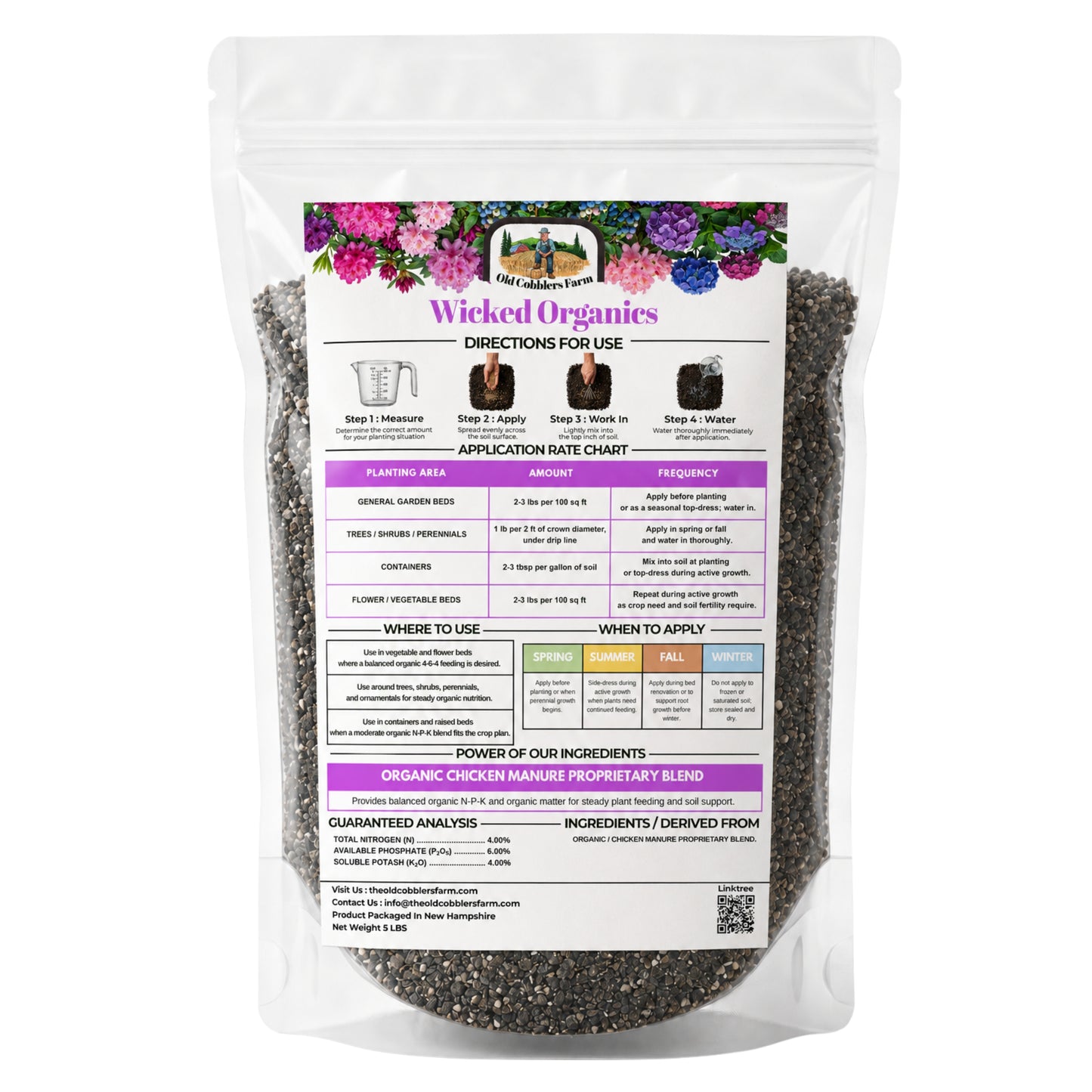 Wicked Organics 4-6-4 Fertilizer