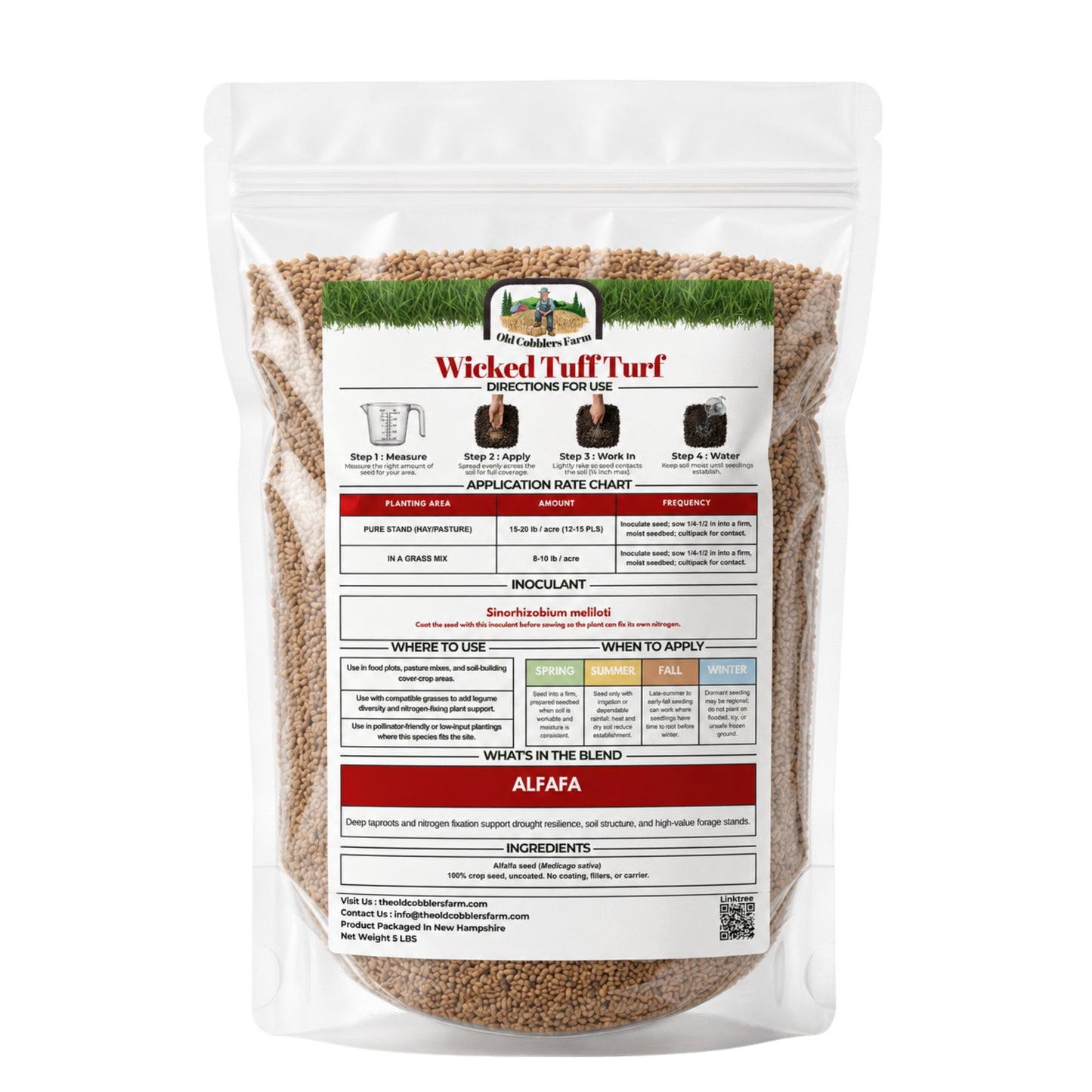 Wicked Tuff Turf Alfalfa Seed