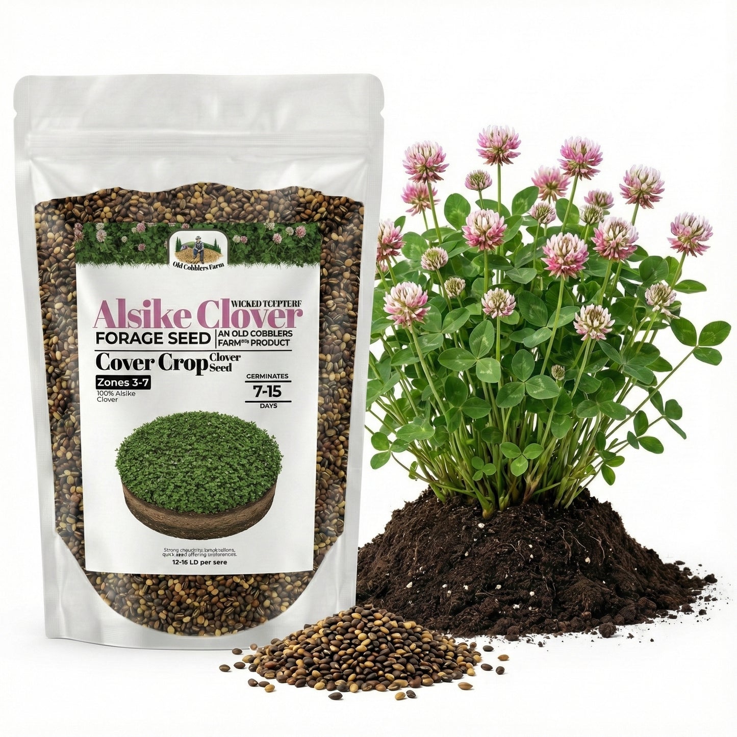 Wicked Tuff Turf Alsike Clover Seed