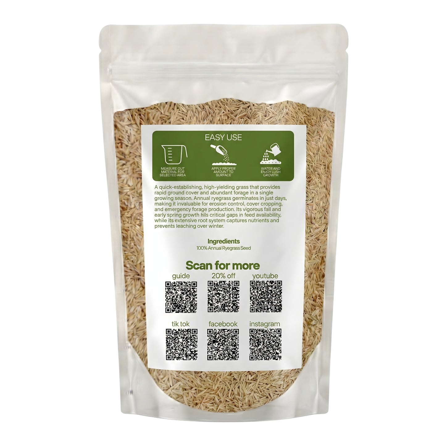 Wicked Tuff Turf Annual Ryegrass Seed