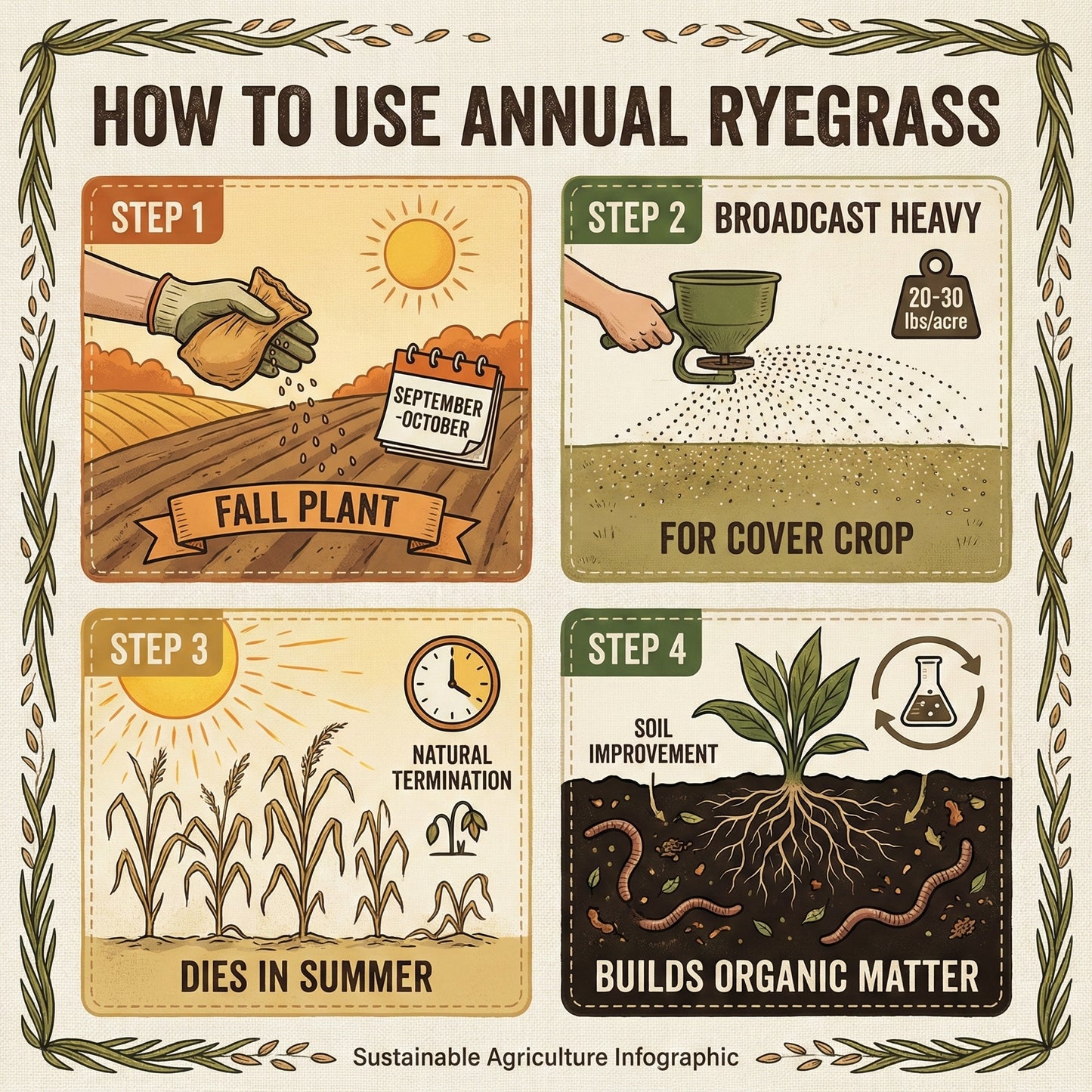 Wicked Tuff Turf Annual Ryegrass Seed