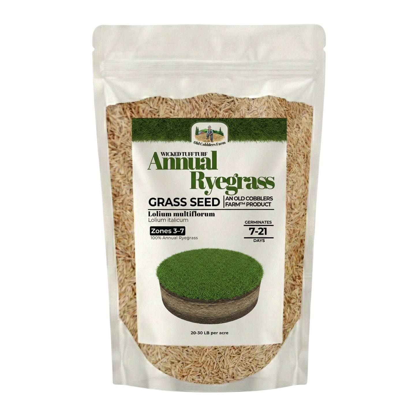 Wicked Tuff Turf Annual Ryegrass Seed