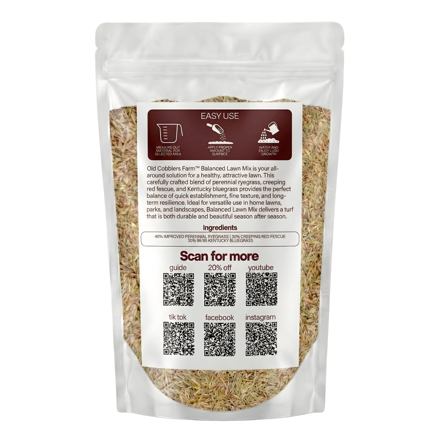 Wicked Tuff Turf Balanced Lawn Seed Mix - Contractor’s Mix