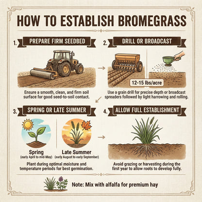 Wicked Tuff Turf Bromegrass Seed - Smooth