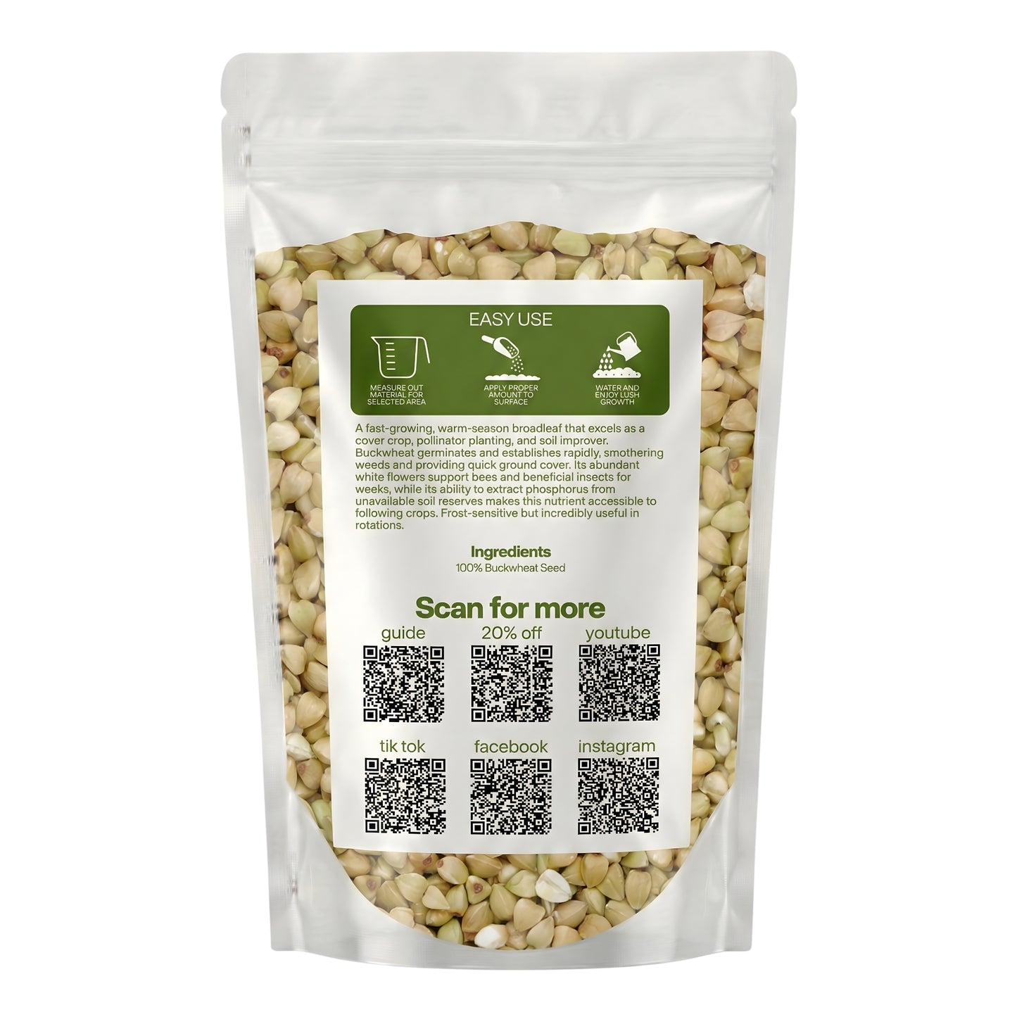 Wicked Tuff Turf Buckwheat Seed