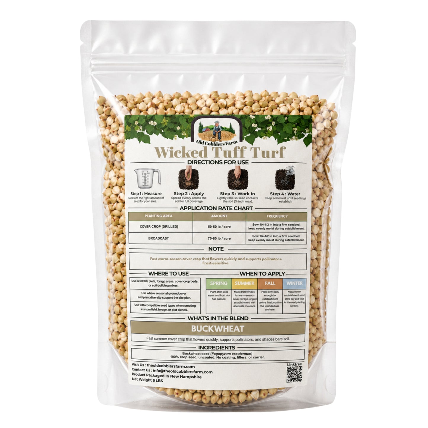 Wicked Tuff Turf Buckwheat Seed