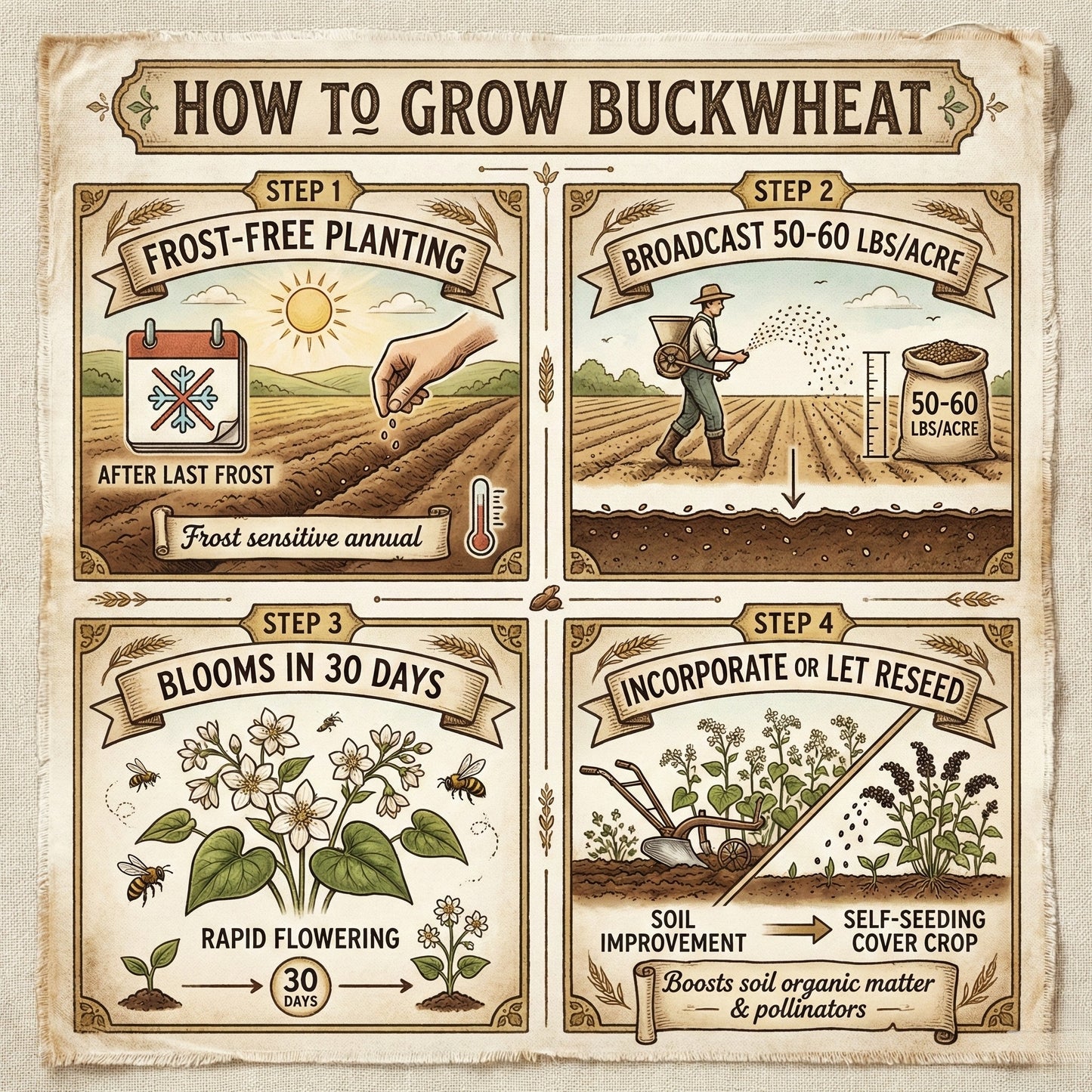 Wicked Tuff Turf Buckwheat Seed
