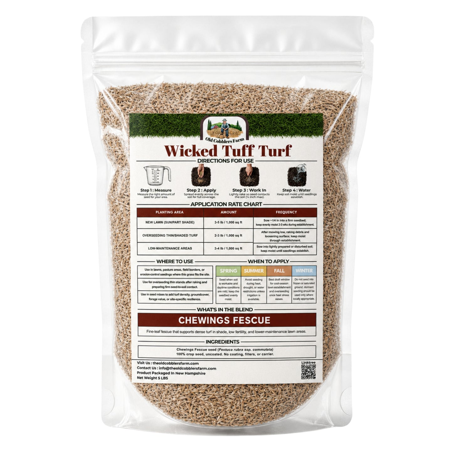 Wicked Tuff Turf Chewings Fescue Seed