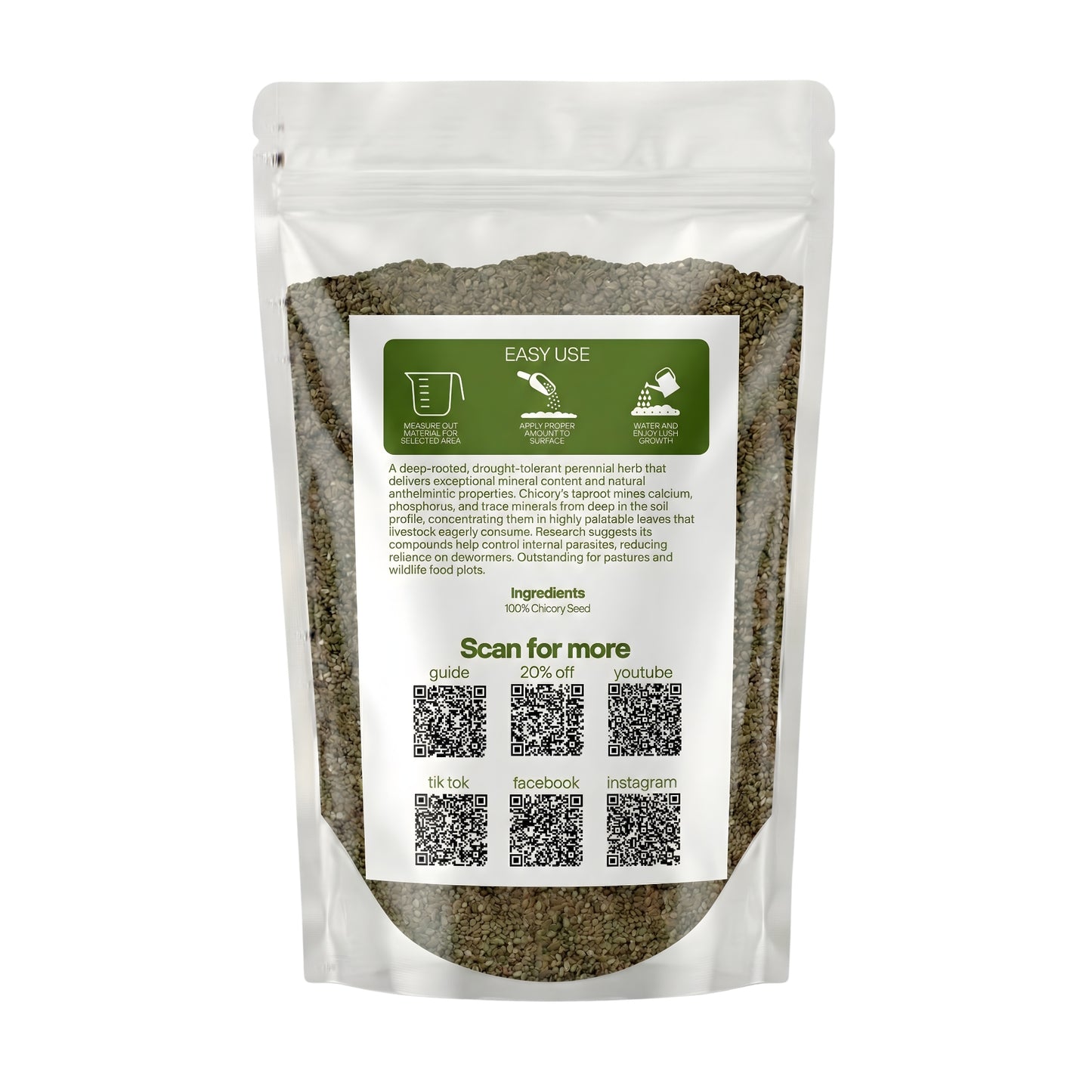Wicked Tuff Turf Chicory Seed