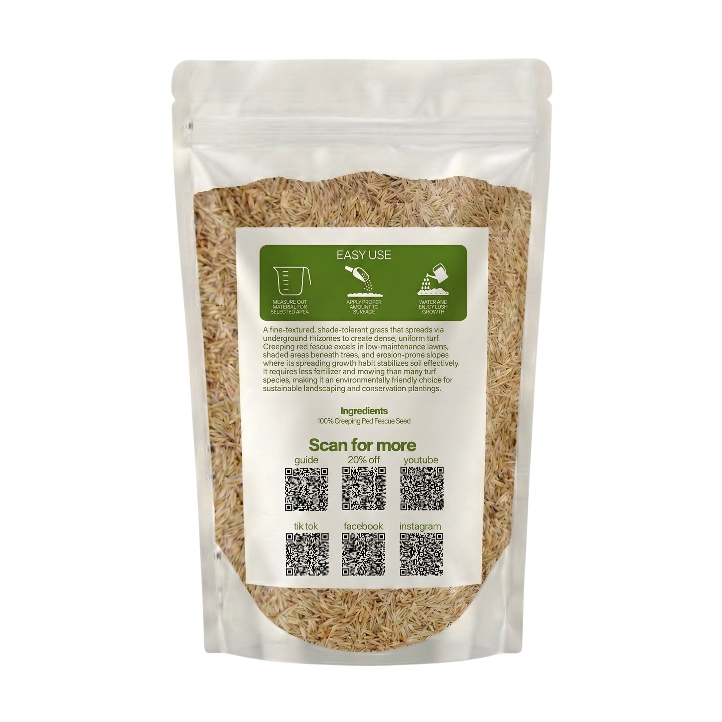 Wicked Tuff Turf Creeping Red Fescue Seed