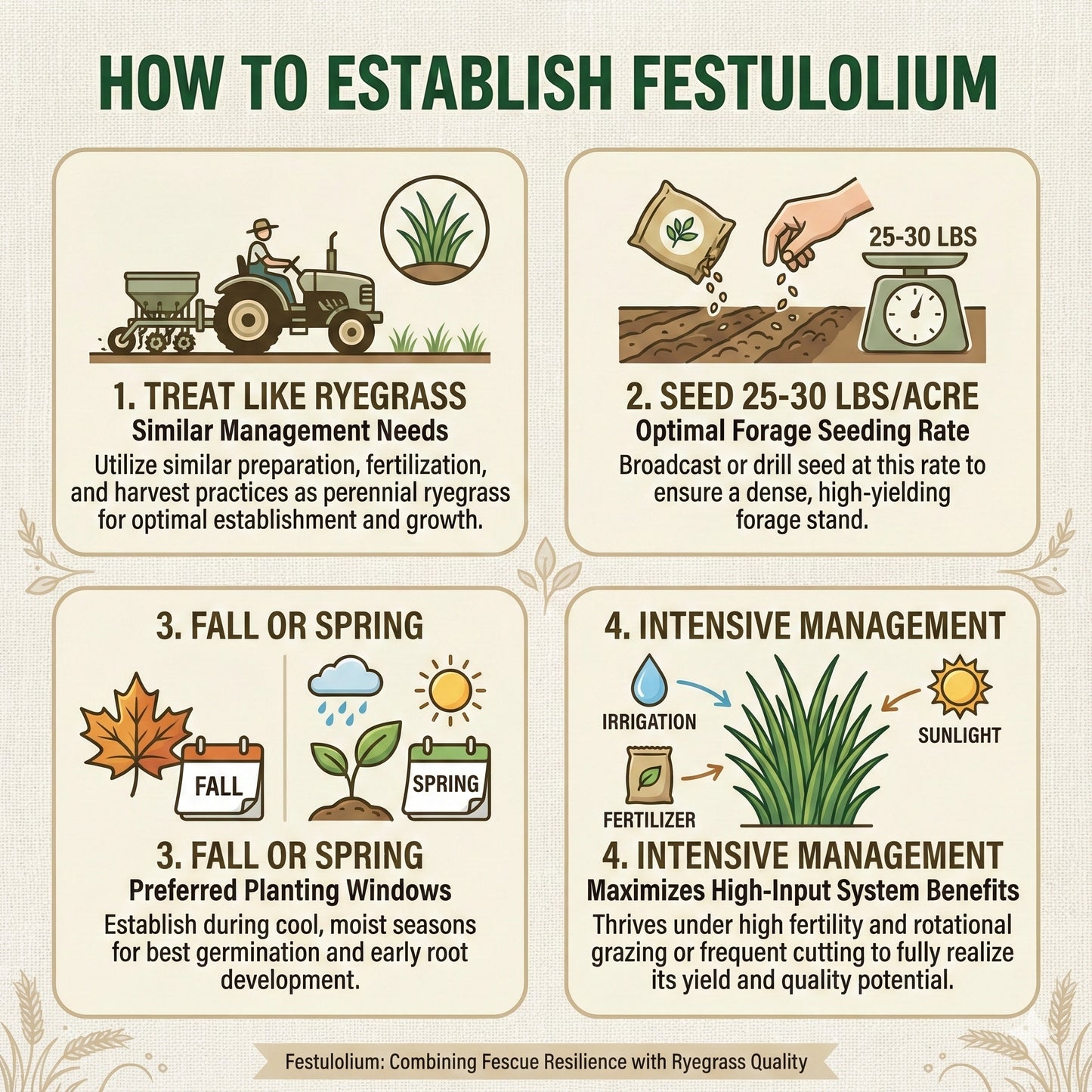 Wicked Tuff Turf Festulolium Seed
