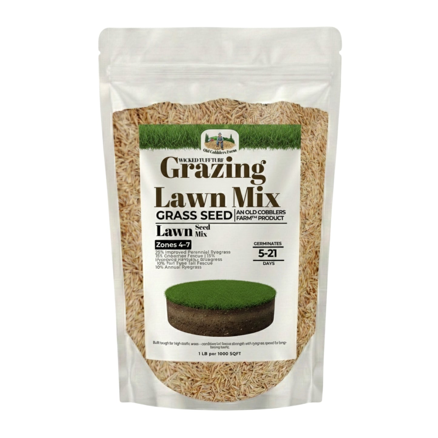Wicked Tuff Turf Grazing Lawn Seed Mix