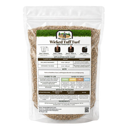 Wicked Tuff Turf Grazing Lawn Seed Mix