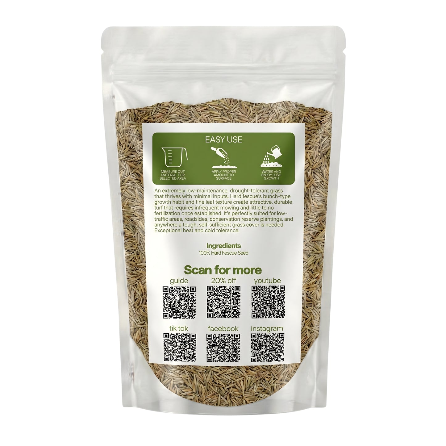 Wicked Tuff Turf Hard Fescue Seed