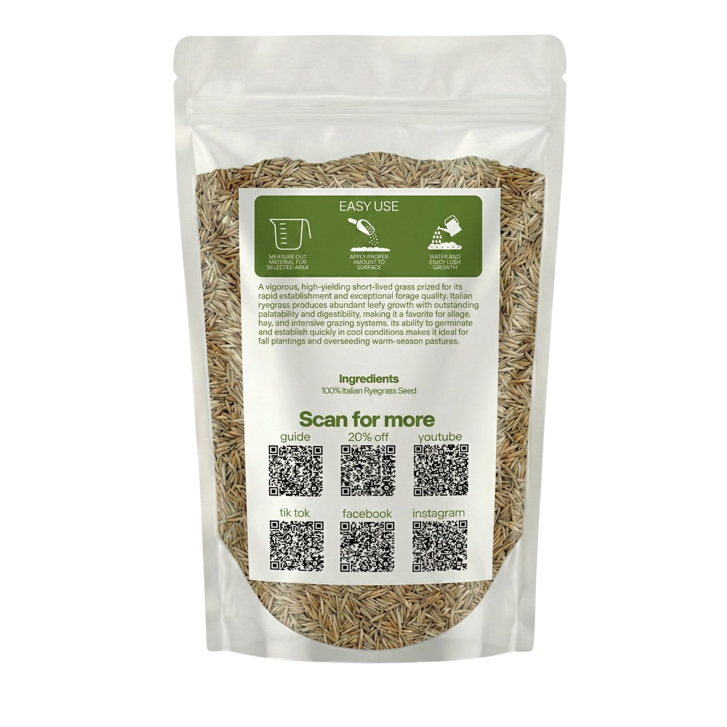 Wicked Tuff Turf Italian Ryegrass Seed