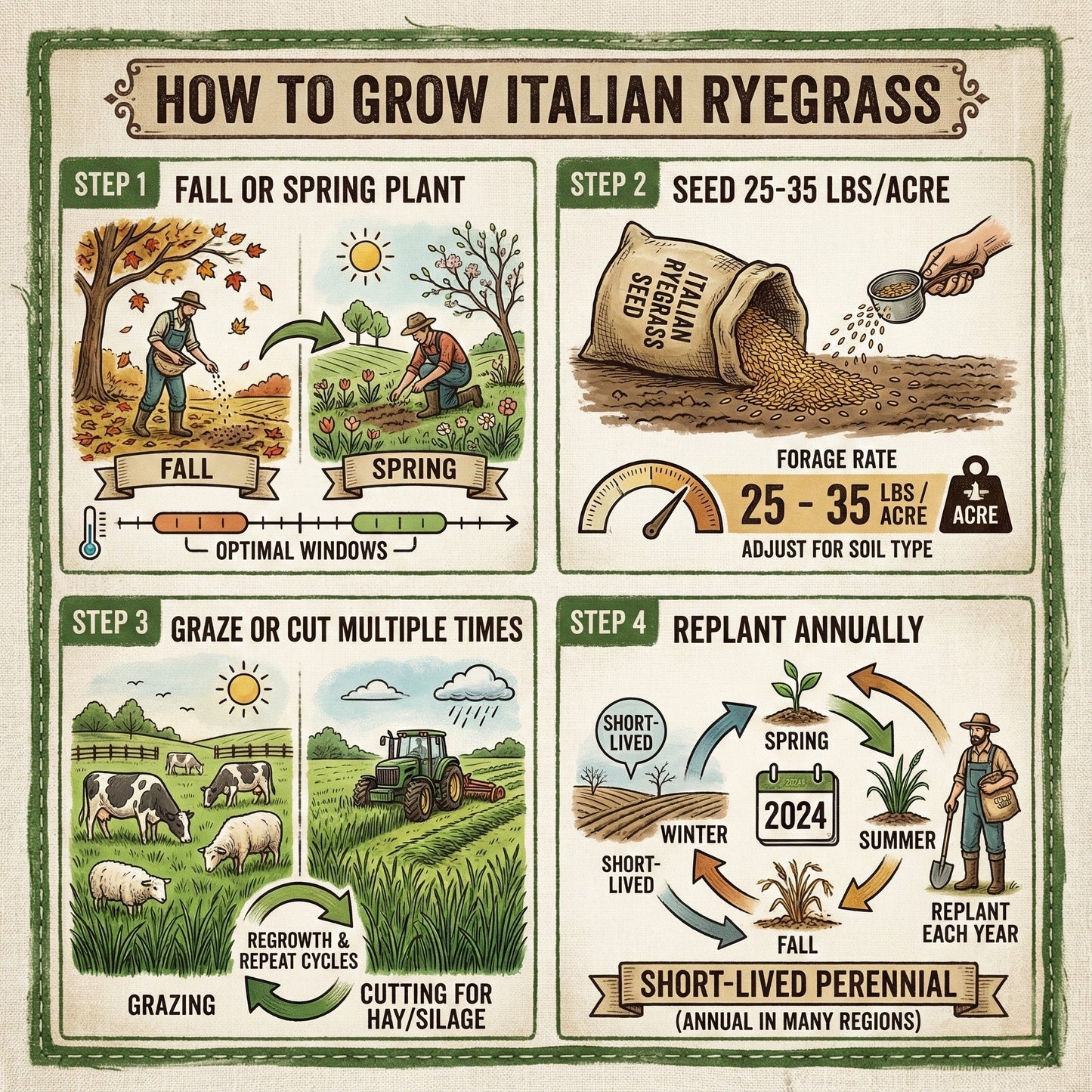 Wicked Tuff Turf Italian Ryegrass Seed