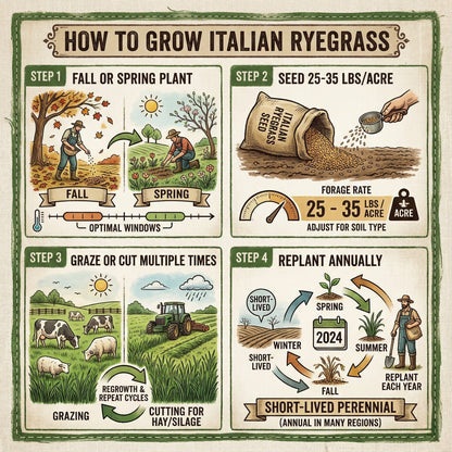 Wicked Tuff Turf Italian Ryegrass Seed
