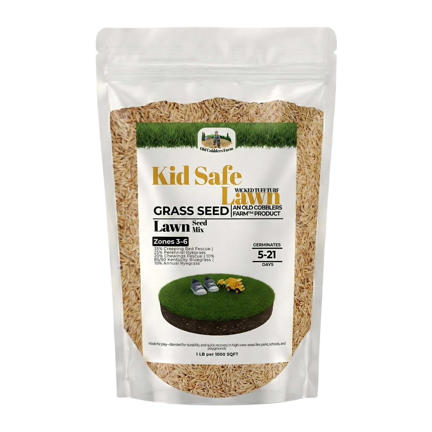 Wicked Tuff Turf Kid Safe Lawn Seed