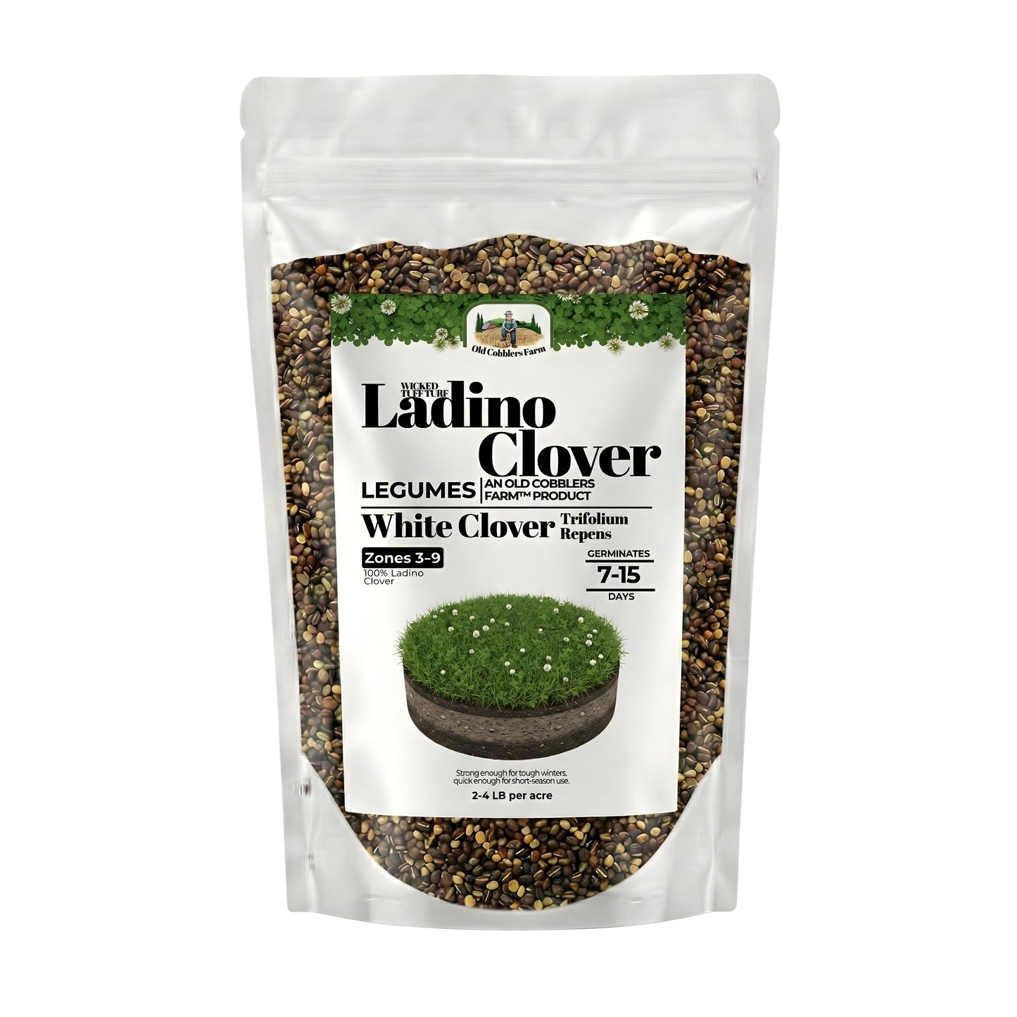 Wicked Tuff Turf Ladino Clover Seed