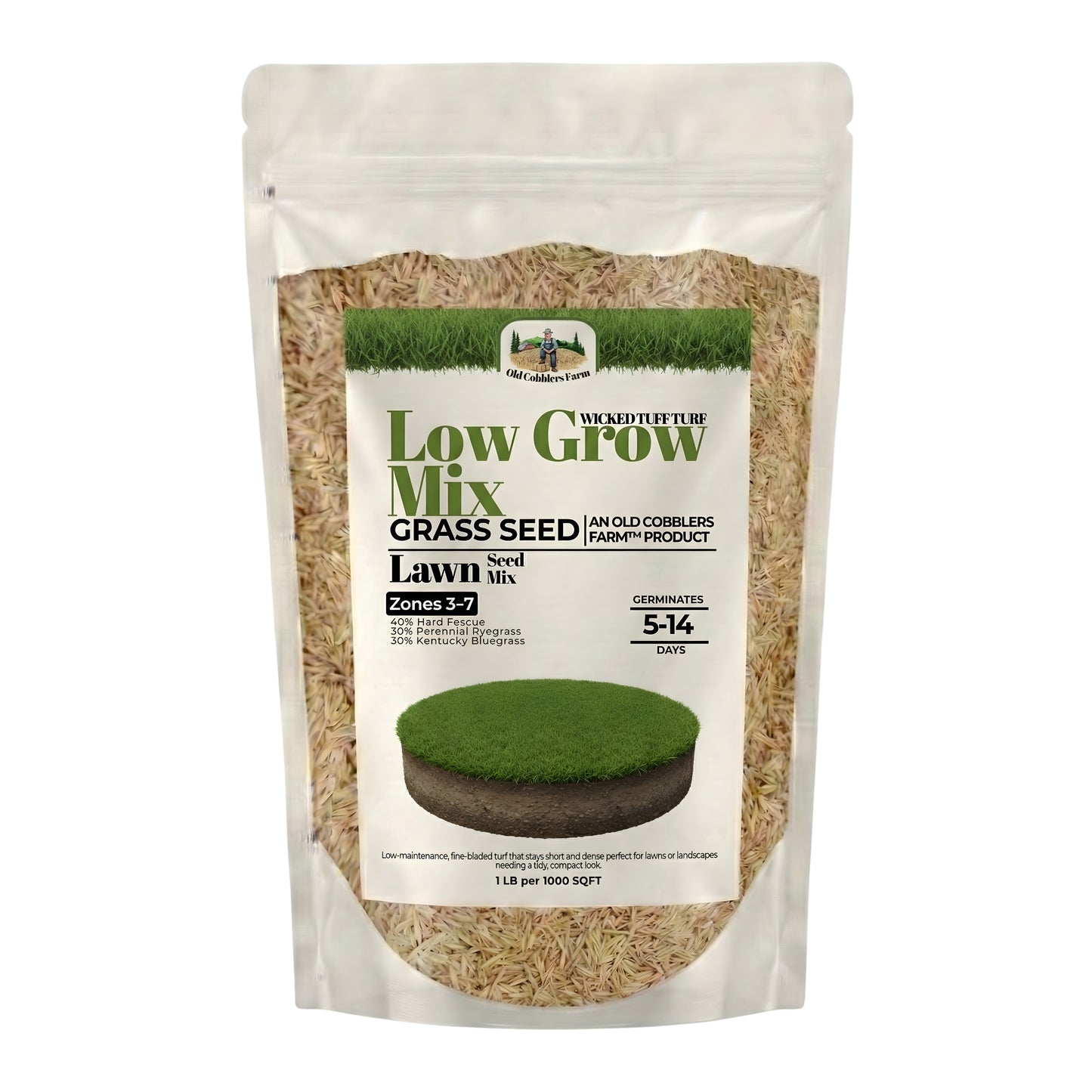 Wicked Tuff Turf Low Grow Seed Mix