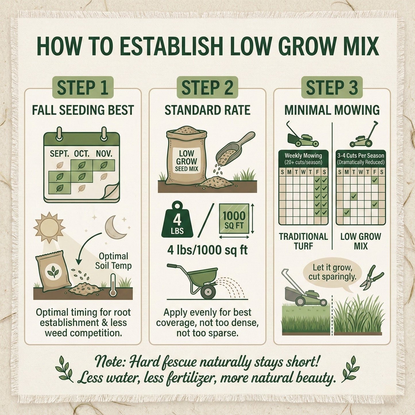 Wicked Tuff Turf Low Grow Seed Mix