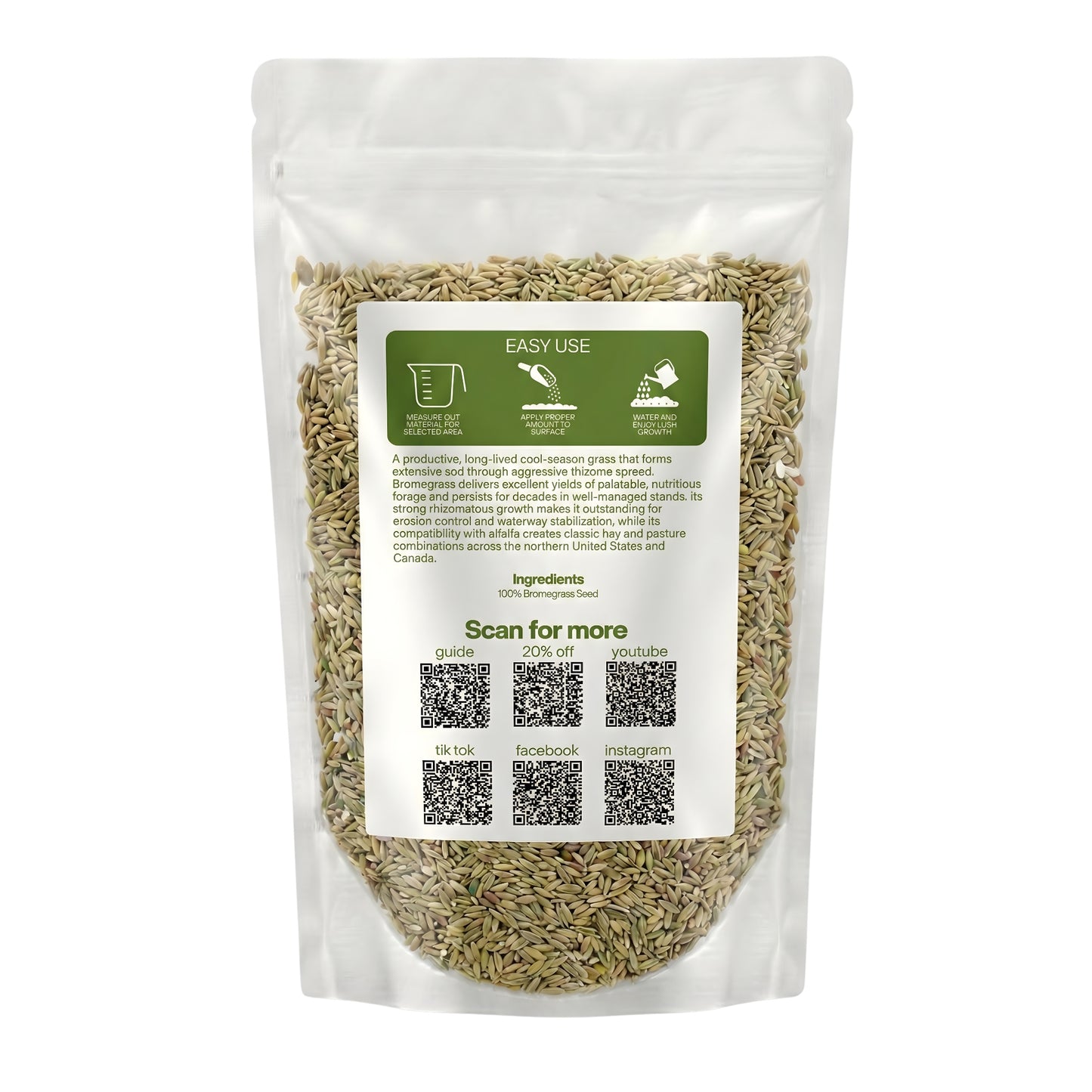 Wicked Tuff Turf Bromegrass Seed - Smooth