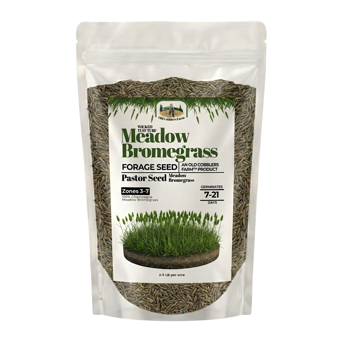 Wicked Tuff Turf Bromegrass Seed - Meadow