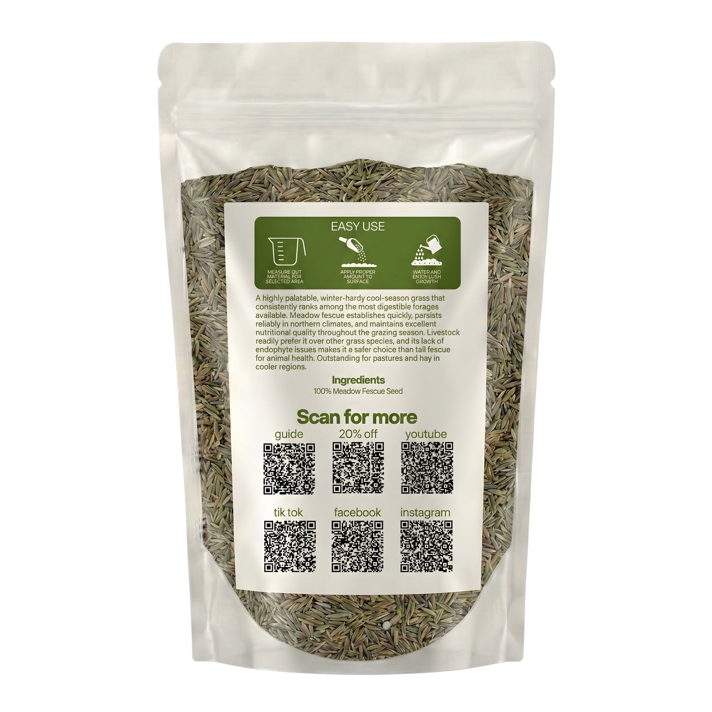 Wicked Tuff Turf Meadow Fescue Seed