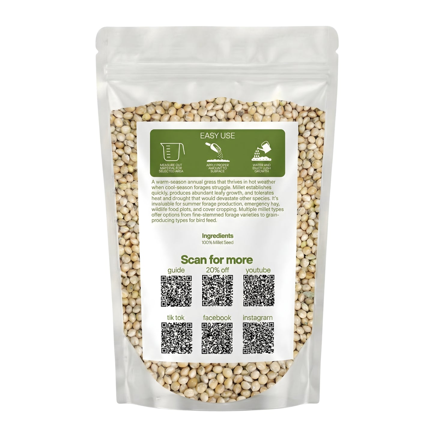 Wicked Tuff Turf Millet Seed