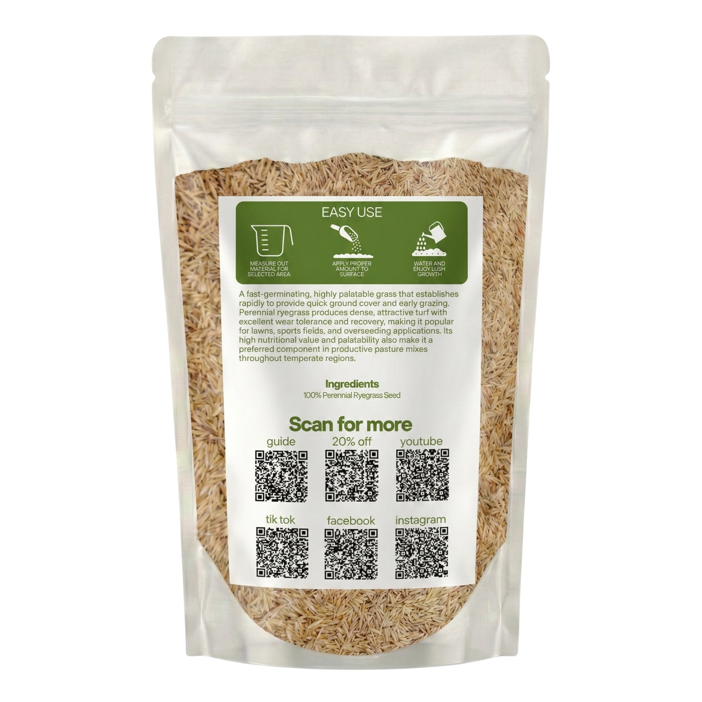 Wicked Tuff Turf Perennial Ryegrass Seed