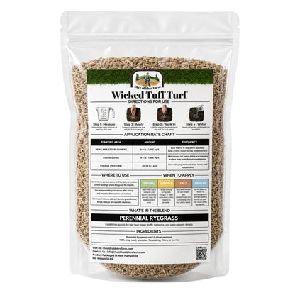 Wicked Tuff Turf Perennial Ryegrass Seed