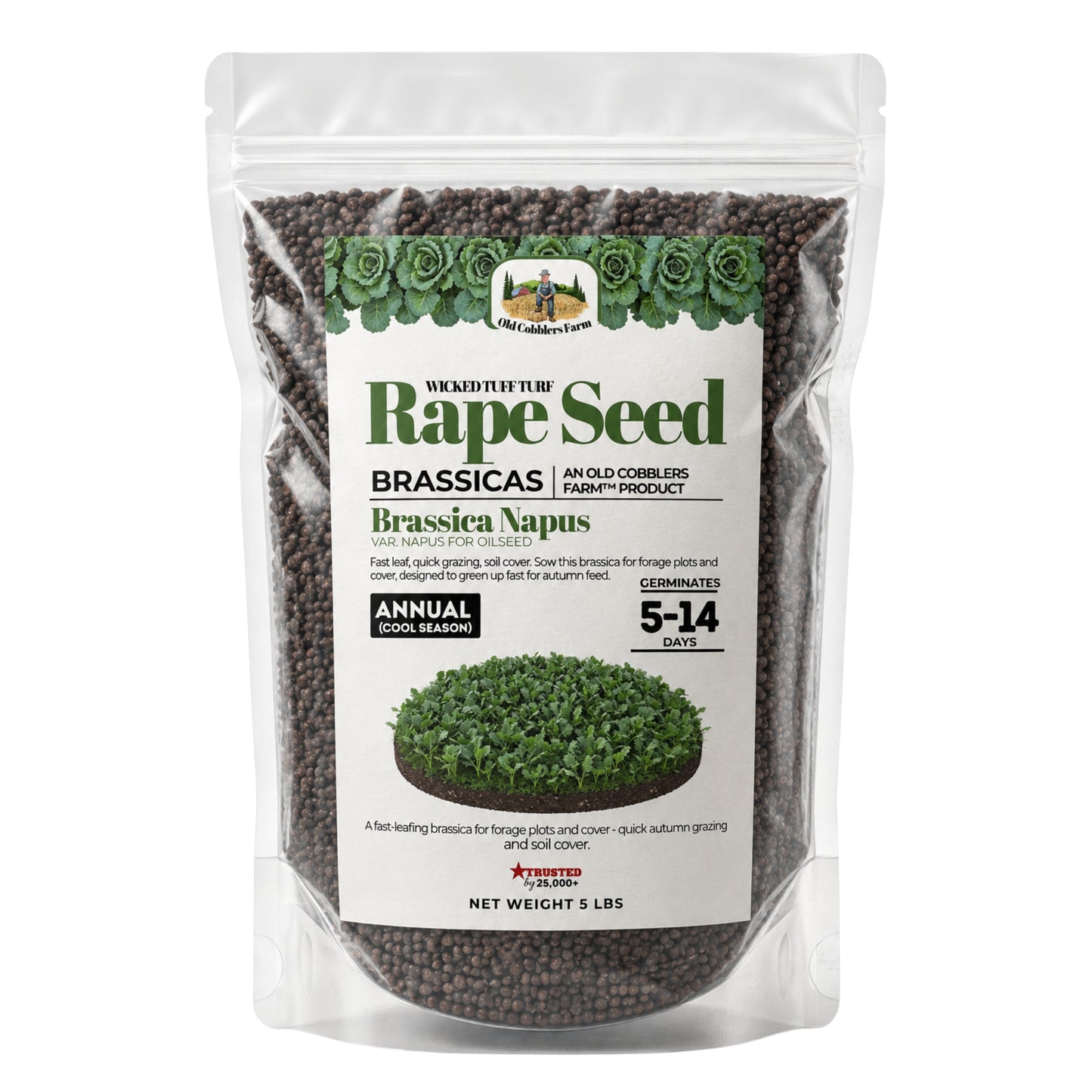 Wicked Tuff Turf Rape Seed - Old Cobblers Farm